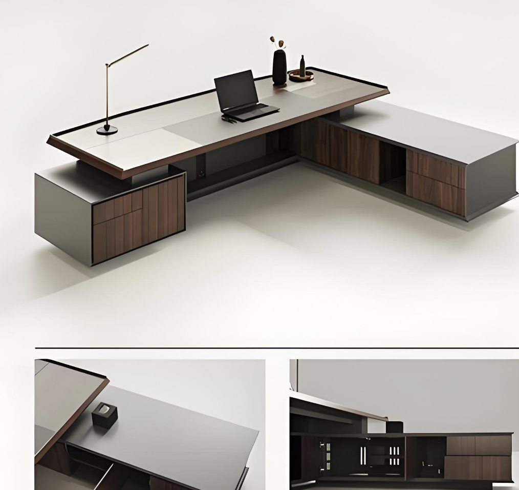 Electric Height Adjustable Baking Paint Executive Desk