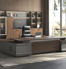 High Gloss Baked Lacquer Executive President Desk