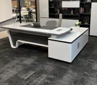 Compact Home Office Baking Paint Executive Desk