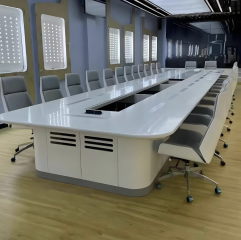 Multi-functional Storage Baked Paint-Finished Conference Table