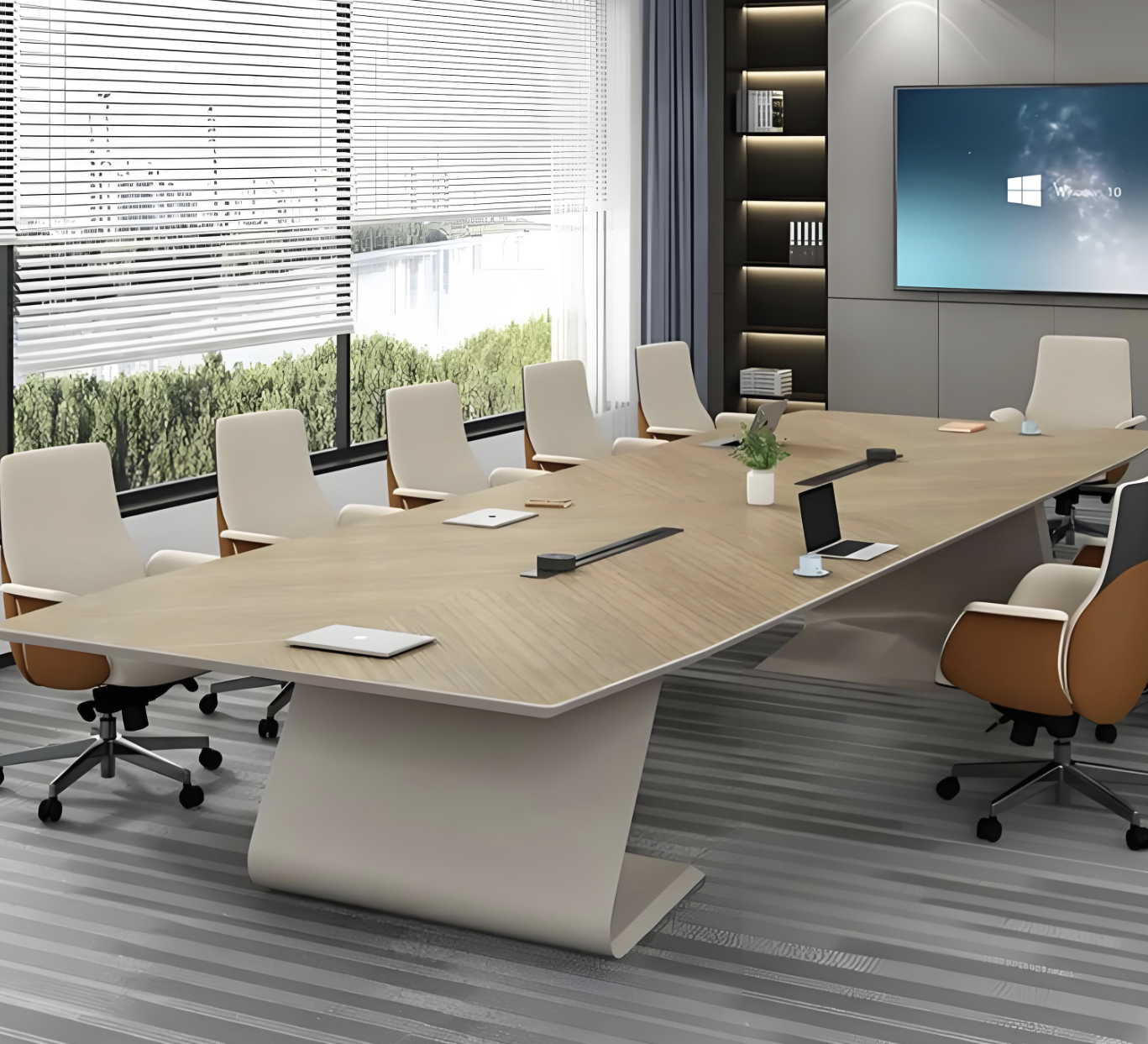 High-End Custom Baking Paint Conference Table