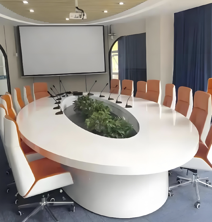 Round Creative Baking Paint Conference Table