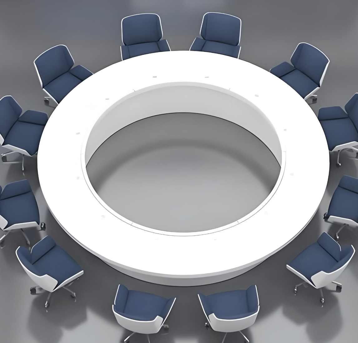 Round Creative Baking Paint Conference Table