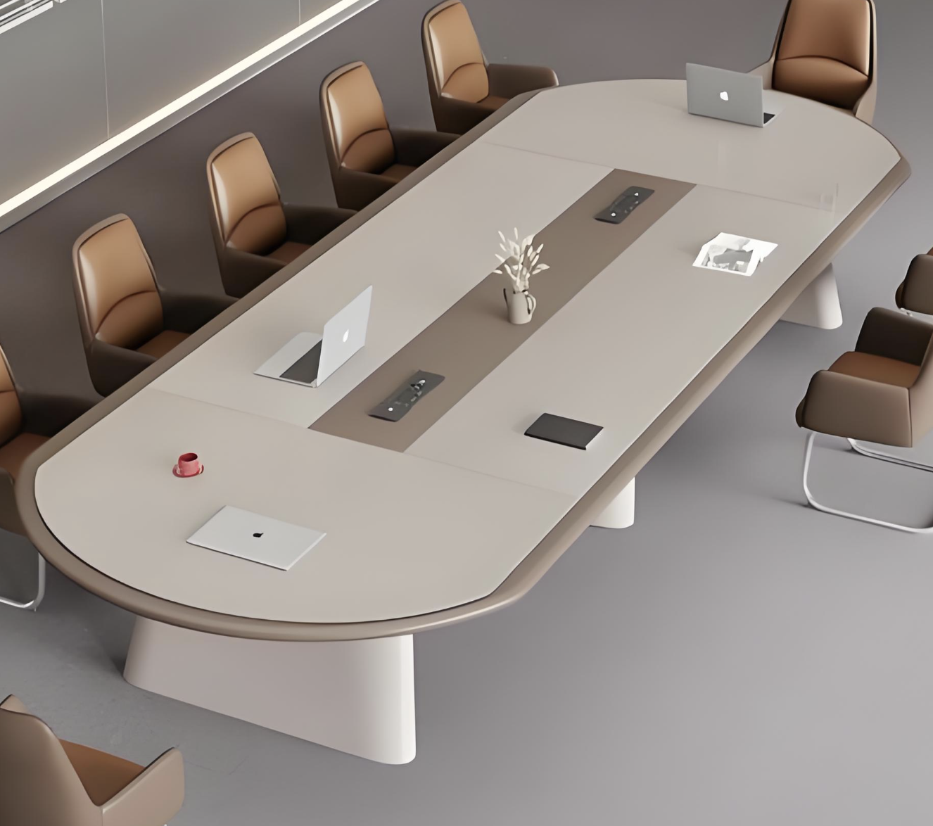 会所与办公用轻奢烤漆会议桌