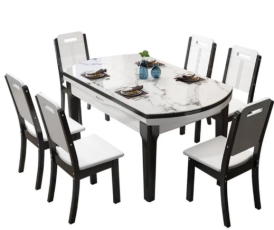 Commercial Fast-Food Foldable Dining Table & Chair Set
