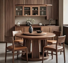 Nordic Light Luxury Western Restaurant Solid Wood Dining Table & Chair Set