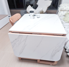 Space-Saving Foldable Restaurant Table & Stacking Chair Set