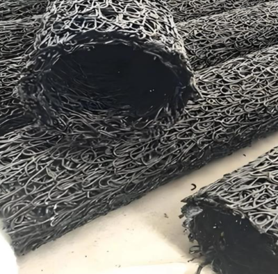 ท่อระบายน้ำซ่อนรูปวงกลม HDPE หุ้มด้วยผ้าไม่ทอจีโอเท็กไทล์