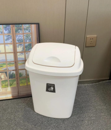Odor-Control Desktop Office Trash Can