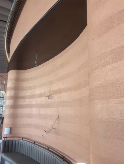 Artistic Shape Rammed Earth Panel