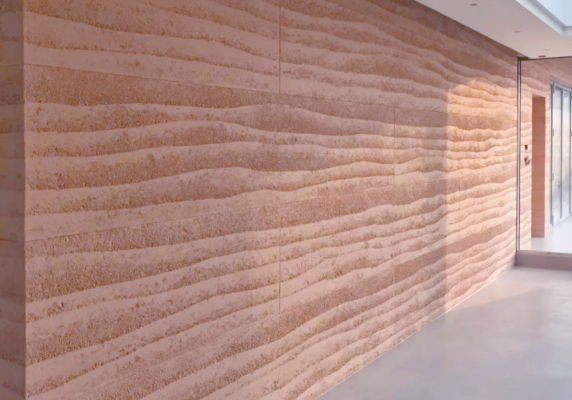Outdoor Weather-resistant Rammed Earth Panel