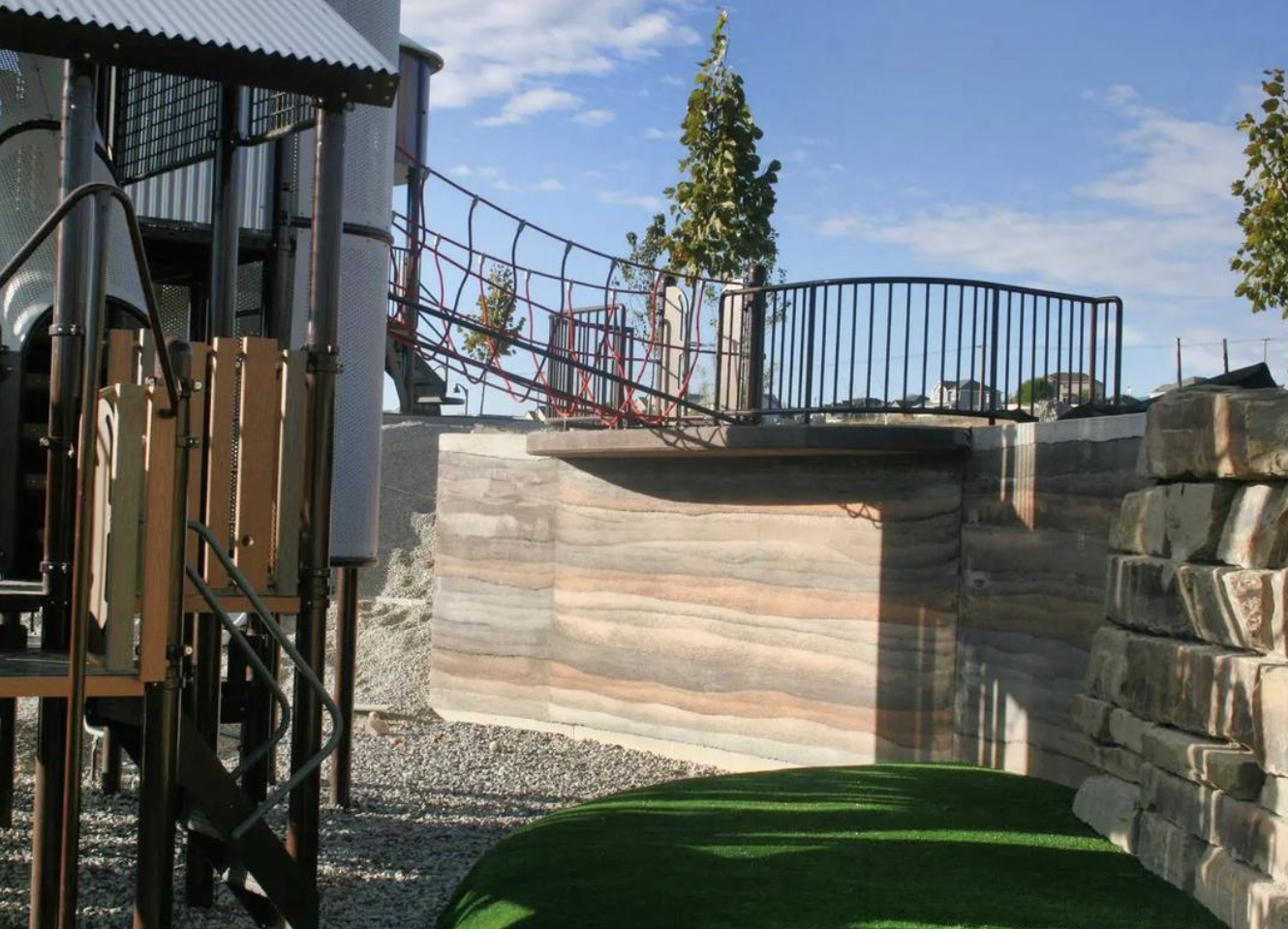 Revêtement en terre battue extérieur résistant aux intempéries