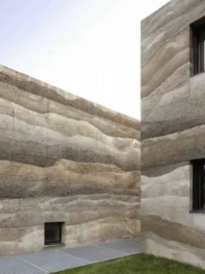 Artistic Textured Rammed Earth Decorative Panel