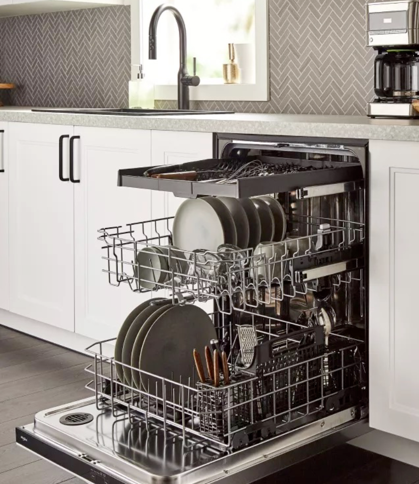 Double Drawer Built-in Dishwasher with Zoned Washing