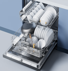 Double Drawer Built-in Dishwasher with Zoned Washing