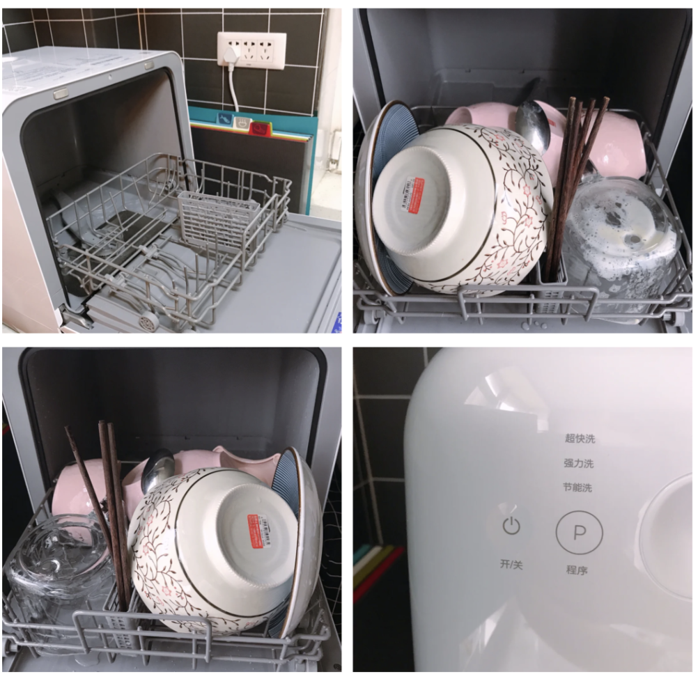 6-place Setting Countertop Portable Dishwasher with Baby Care Sterilization