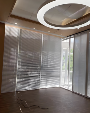 ม่านบานลูเวอร์อัจฉริยะด้วยมอเตอร์ไฟฟ้า