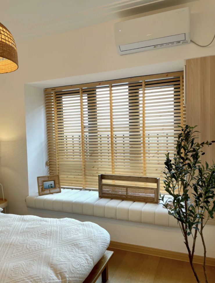 ม่านล้อเลื่อนไม้เบสวู้ดแท้