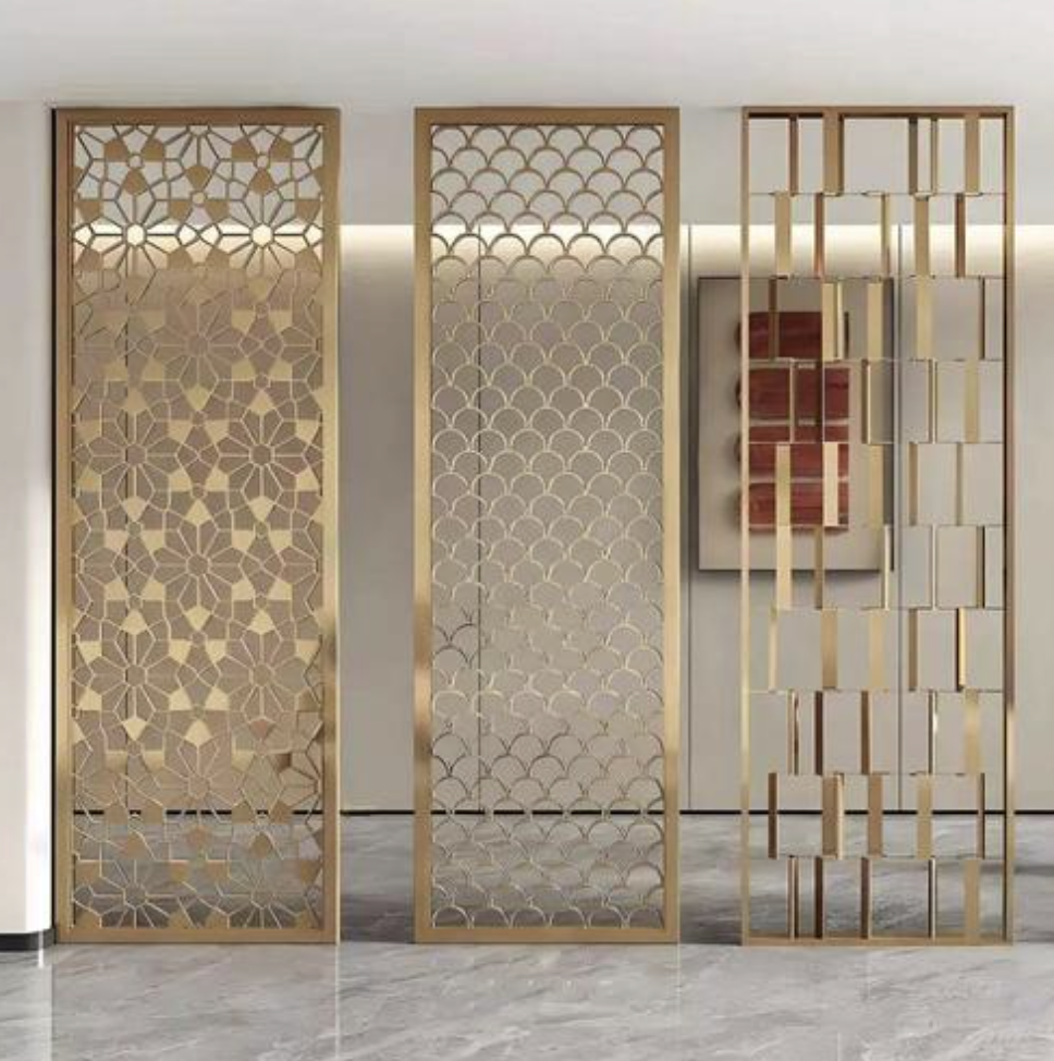 Laser Engraved Artistic Aluminum Window Grille