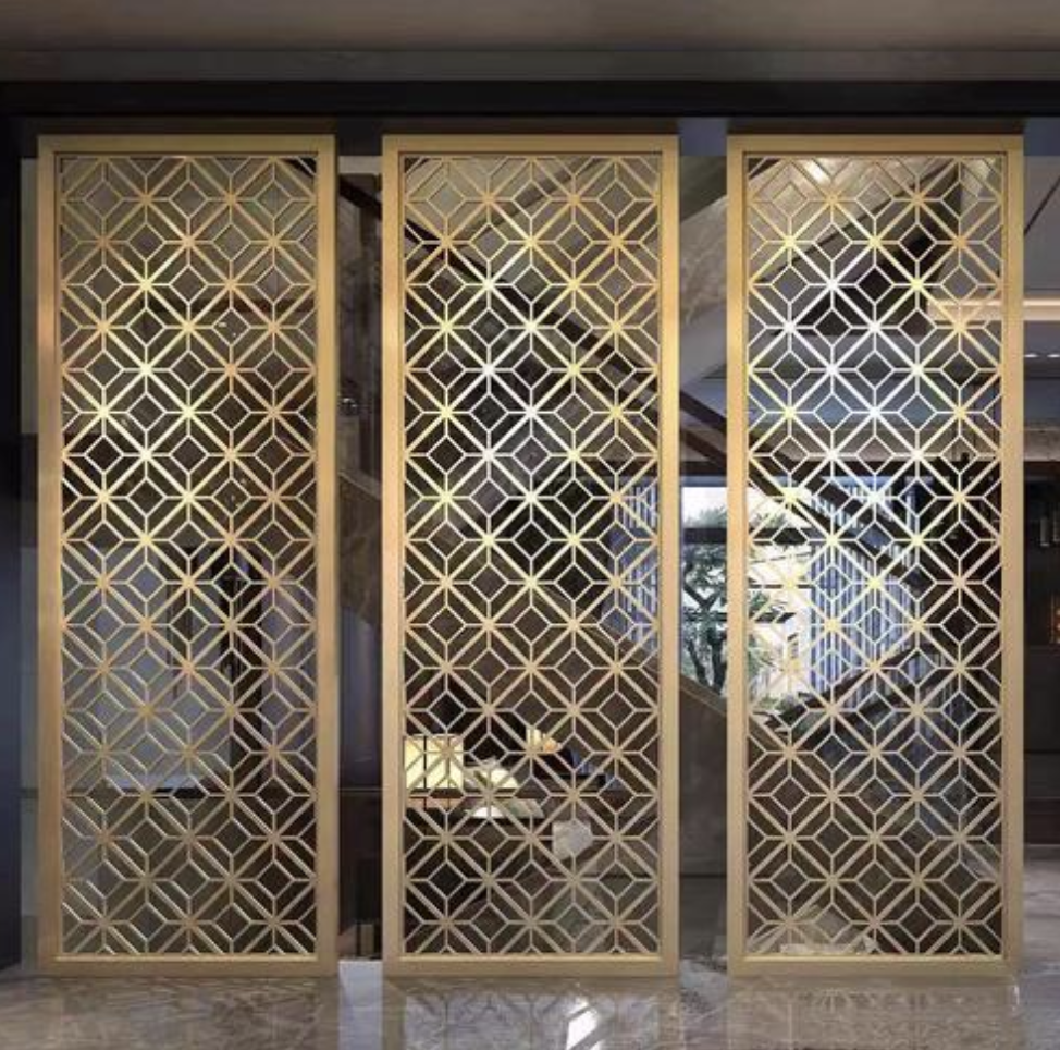 Laser Engraved Artistic Aluminum Window Grille