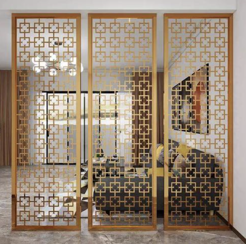 Laser Engraved Artistic Aluminum Window Grille