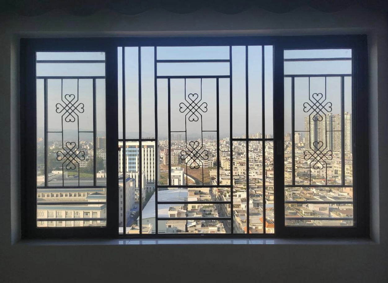 Anti-theft Custom Aluminum Window Grill with Lock System