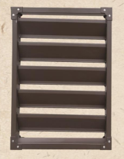 Fixed Zinc Steel Louver Window