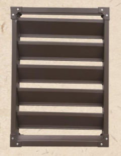 Fixed Zinc Steel Louver Window