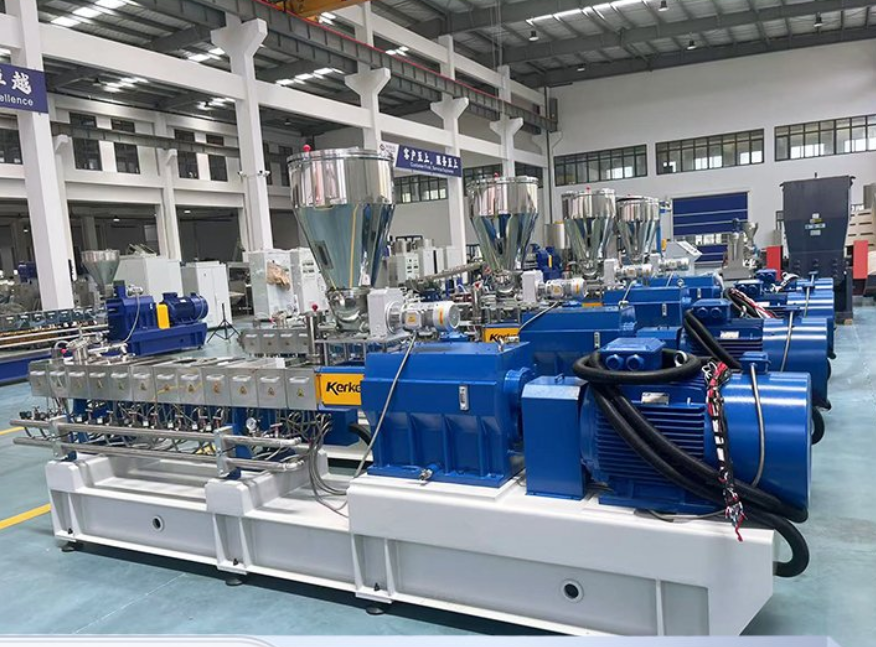 Ekstruder Sekrup Ganda Paralel Berputar Bersama.