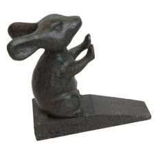 Butée de porte décorative en forme d'animal en fonte