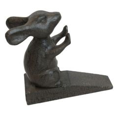 Butée de porte décorative en forme d'animal en fonte