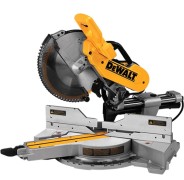 DEWALT DCS781B Gergaji Miter Gabungan Geser Tanpa Sikat, Bevel Ganda 12 Inci 20V MAX