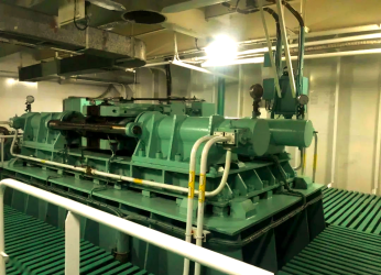 Swing cylindre hydraulique pour les engrenages de direction de navire