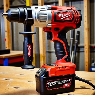 Milwaukee 3/8 "Medium sized Pneumatic Impact Wrench (Model 9077)