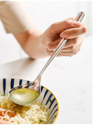 Professional-Grade Stainless Steel Long-Handle Ladle