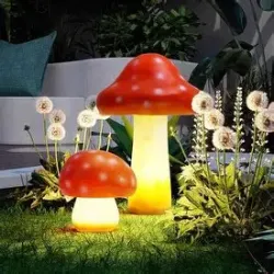 Lumière solaire de champignon