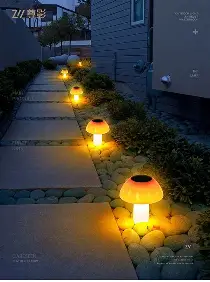 Solar Mushroom Light
