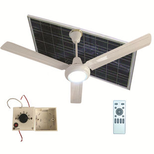 Solar Ceiling Fan with Light