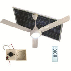 Ventilateur de plafond solaire avec lumière