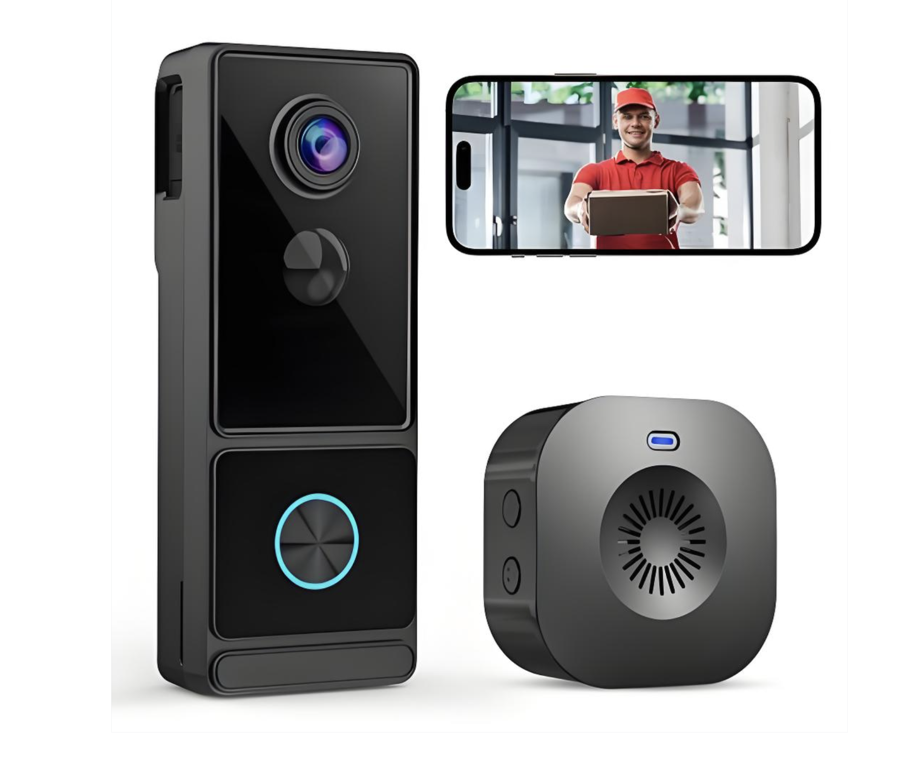 Smart AI Face Recognition Video Doorbell Camera