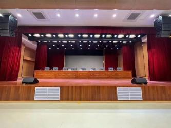 Professional Line Array Audio System for Large Performance Multi-Function Halls