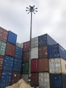 Lumière de mât élevé de port et de terminal