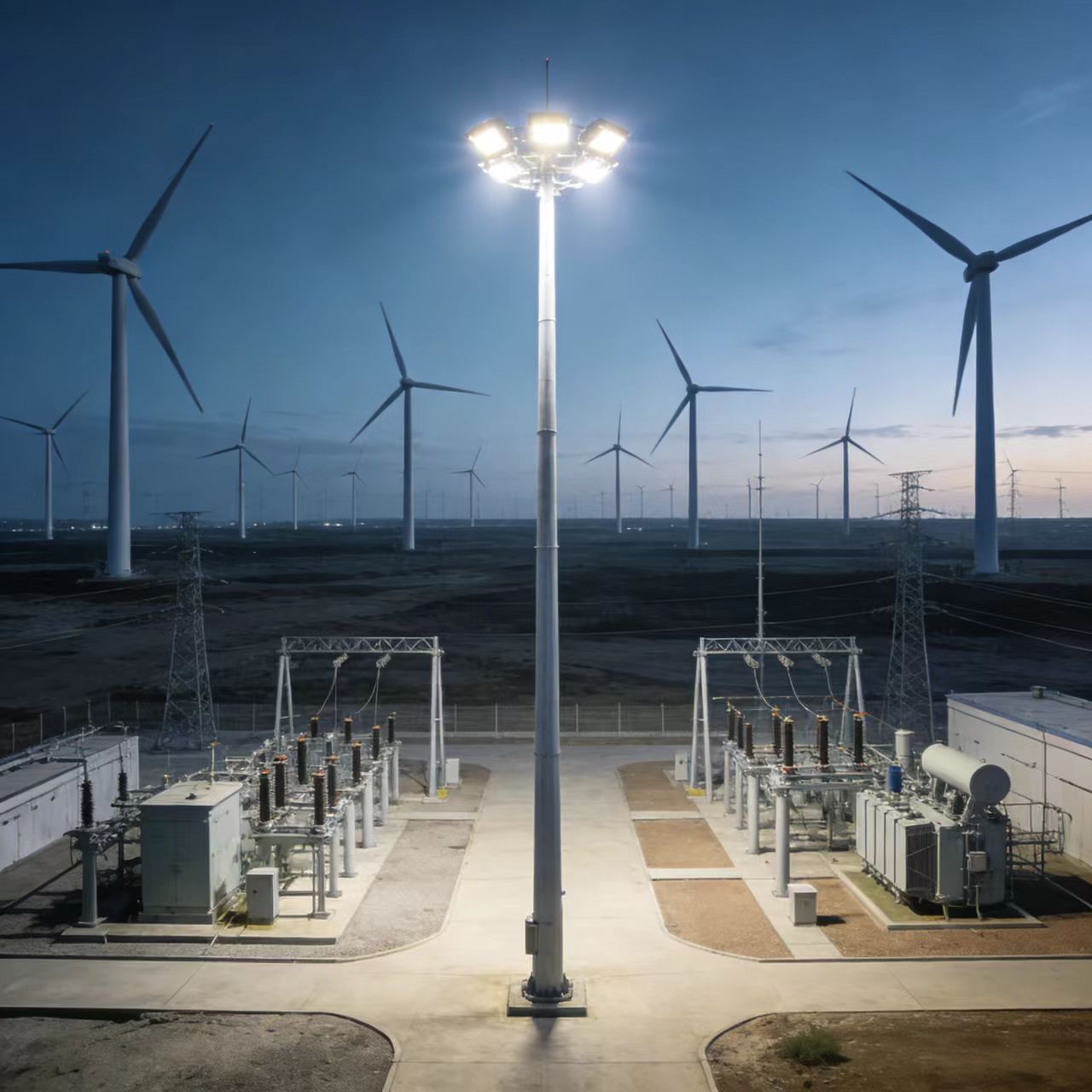 Wind Farm & Substation High Mast Light
