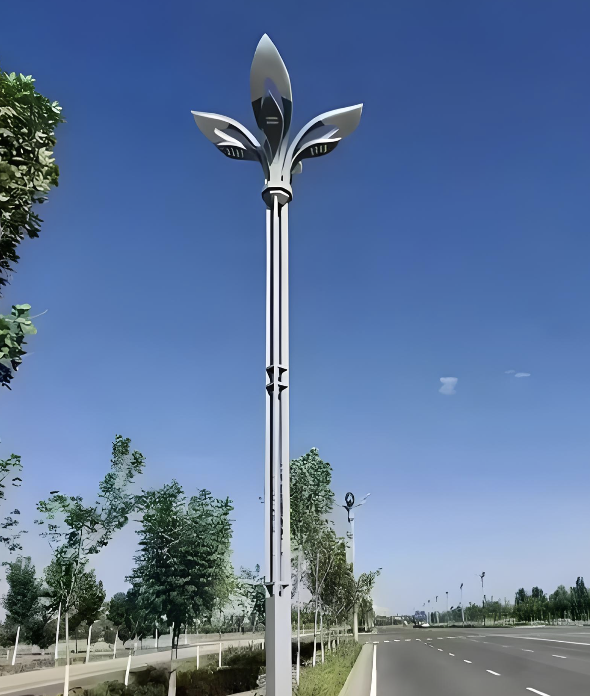 Lumière de paysage de route municipale de Haut-Pole