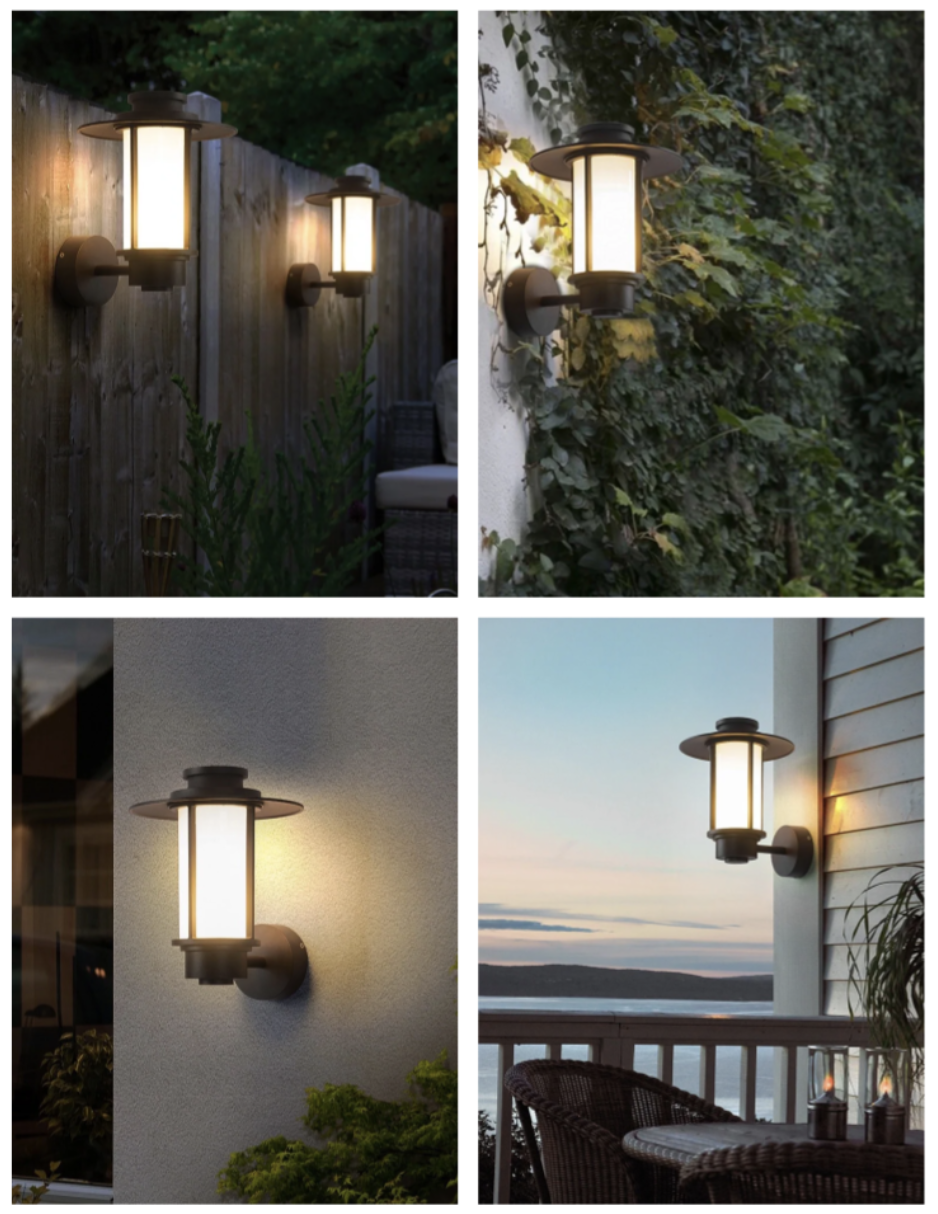 Vintage đúc nhôm ánh sáng cảnh quan Châu Âu