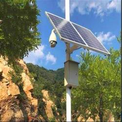Solar-Powered Off-Grid Surveillance Pole