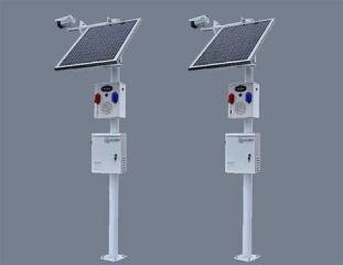 Solar-Powered Integrated Surveillance Pole