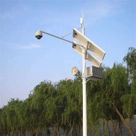 Residential Area Low-power Solar Monitoring Pole