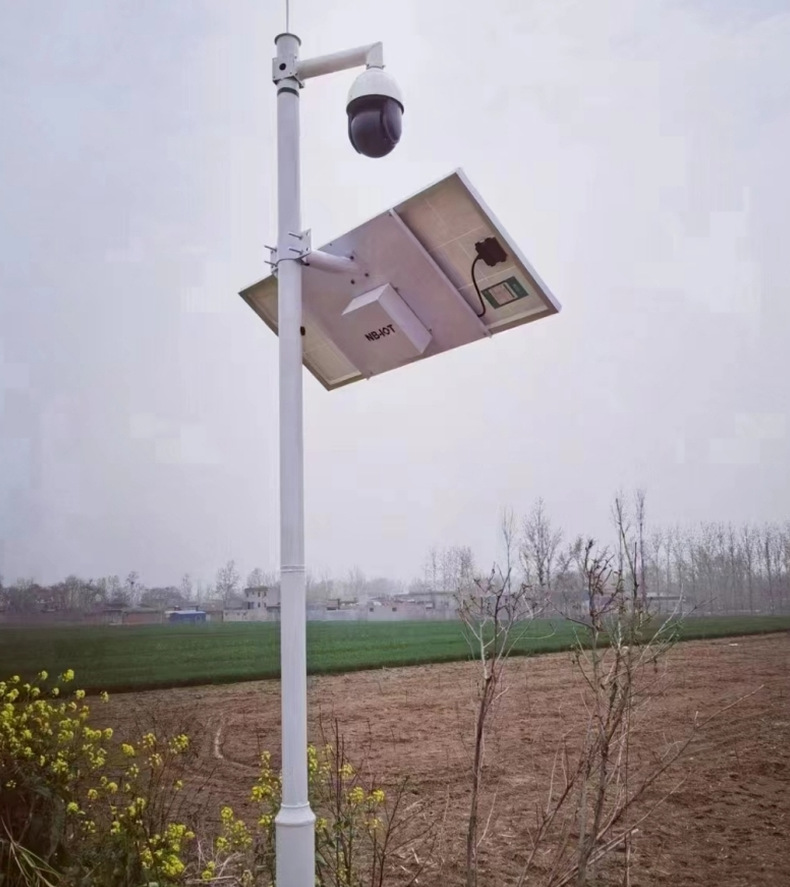 Residential Area Low-power Solar Monitoring Pole