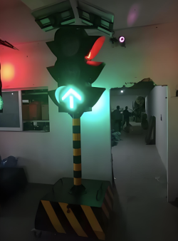 <span>Signal</span> de trafic portable à énergie solaire